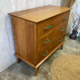 Vintage chest of drawers with compass feet