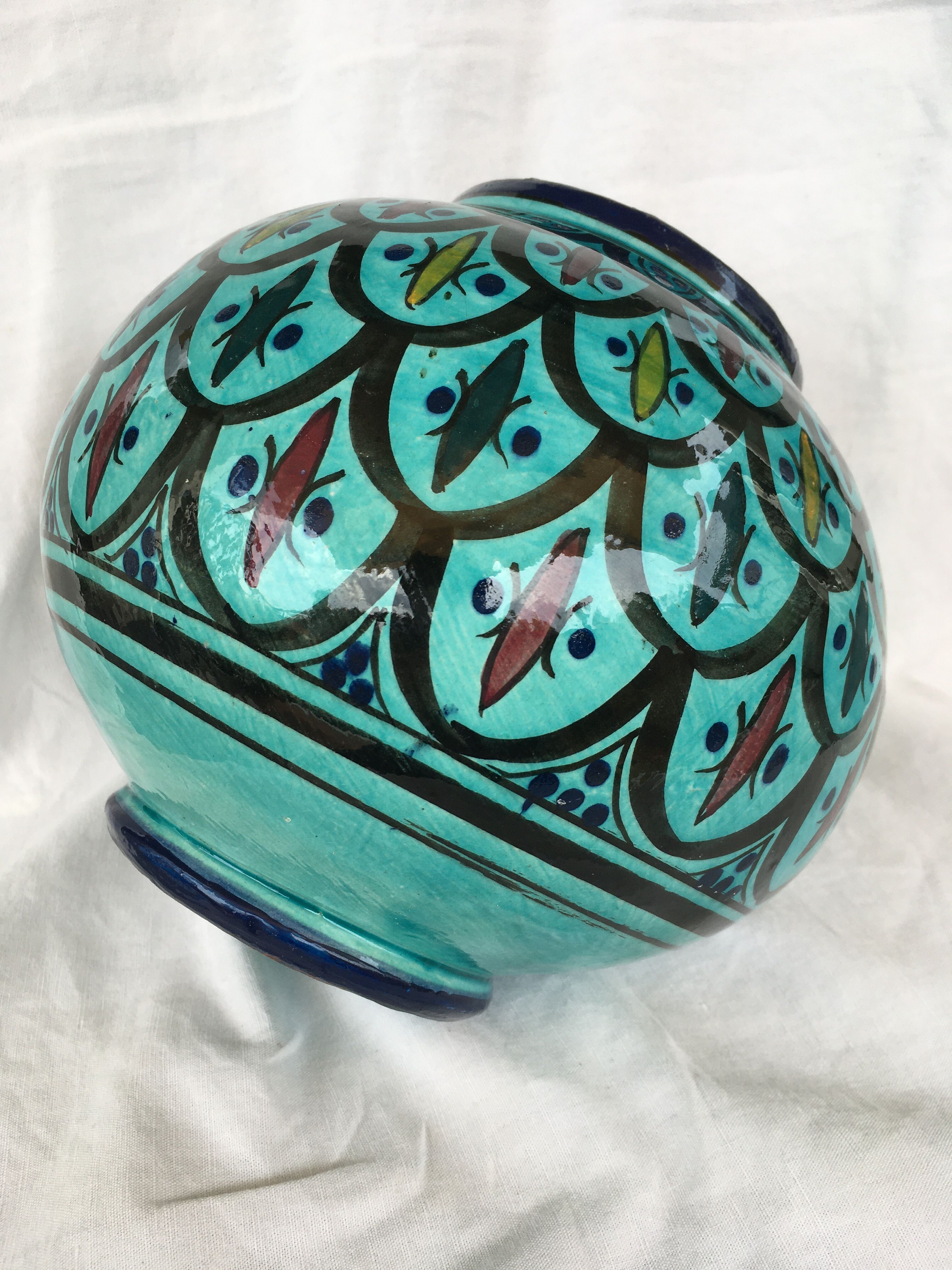 Moroccan ceramic vase