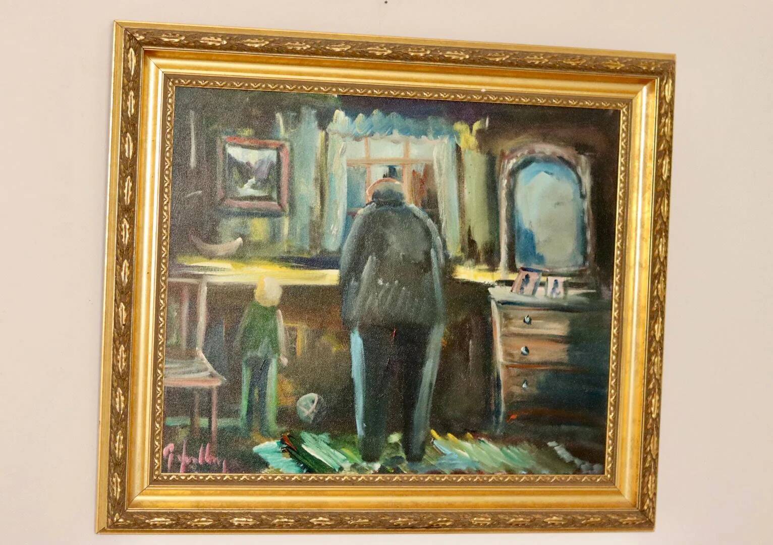 Looking out of the window - by Göte Lundberg