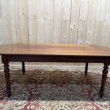 Louis Philippe mahogany farm table with flaps