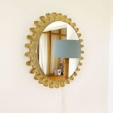 Backlit resin mirror by Hillebrand 1970