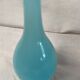 Blue opaline glass vase