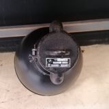 Industrial vintage factory pendant lamp, enamelled metal, 60s