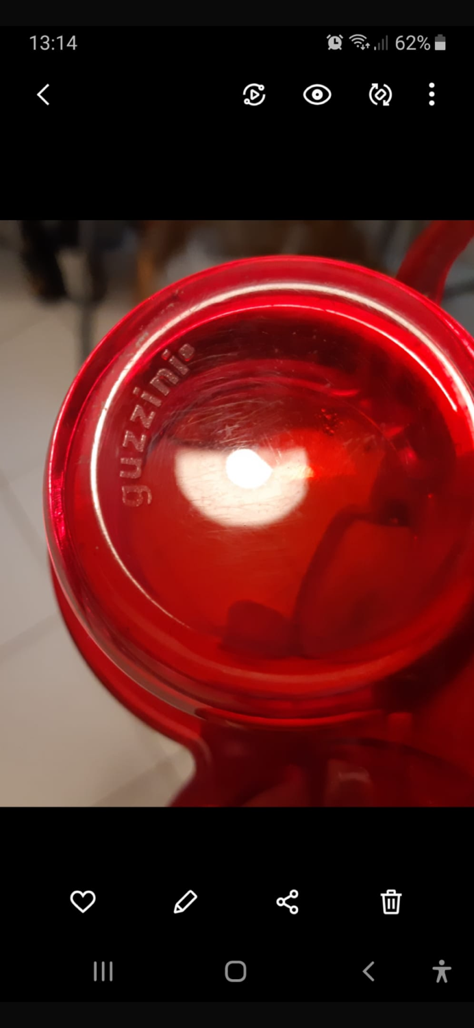 Guzzini oil/vinegar/salt/pepper set made in italy