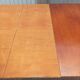 Old dining table wood brass vintage Scandinavian teak