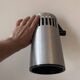 Pair of adjustable wall lights, brushed metal, France 1970