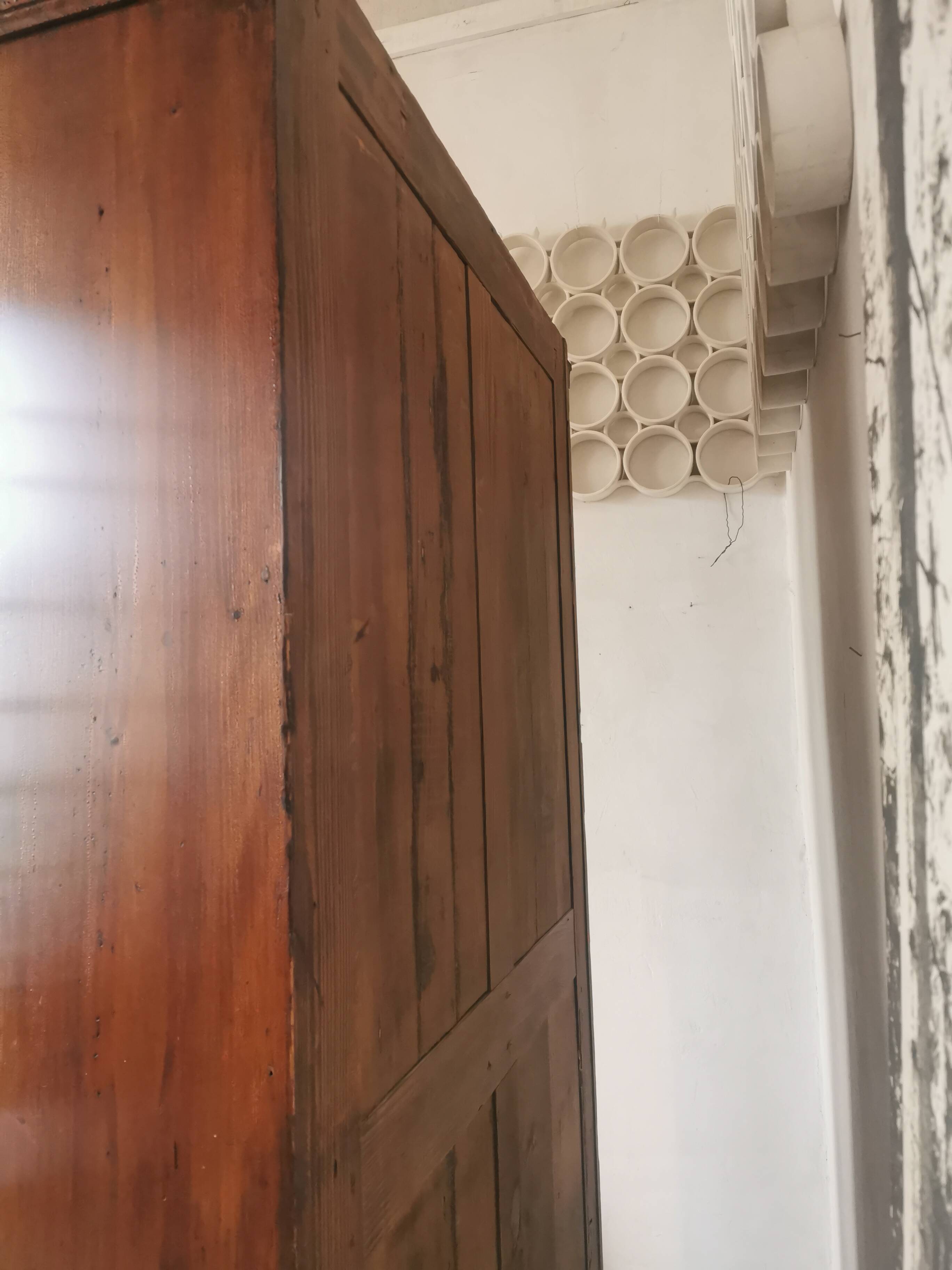 Display cabinet, oak bookcase from the 20s
