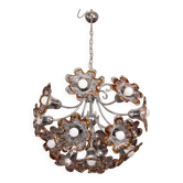 Murano Multicolor Sputnik Flowers Chandelier by Mazzega, 1970s