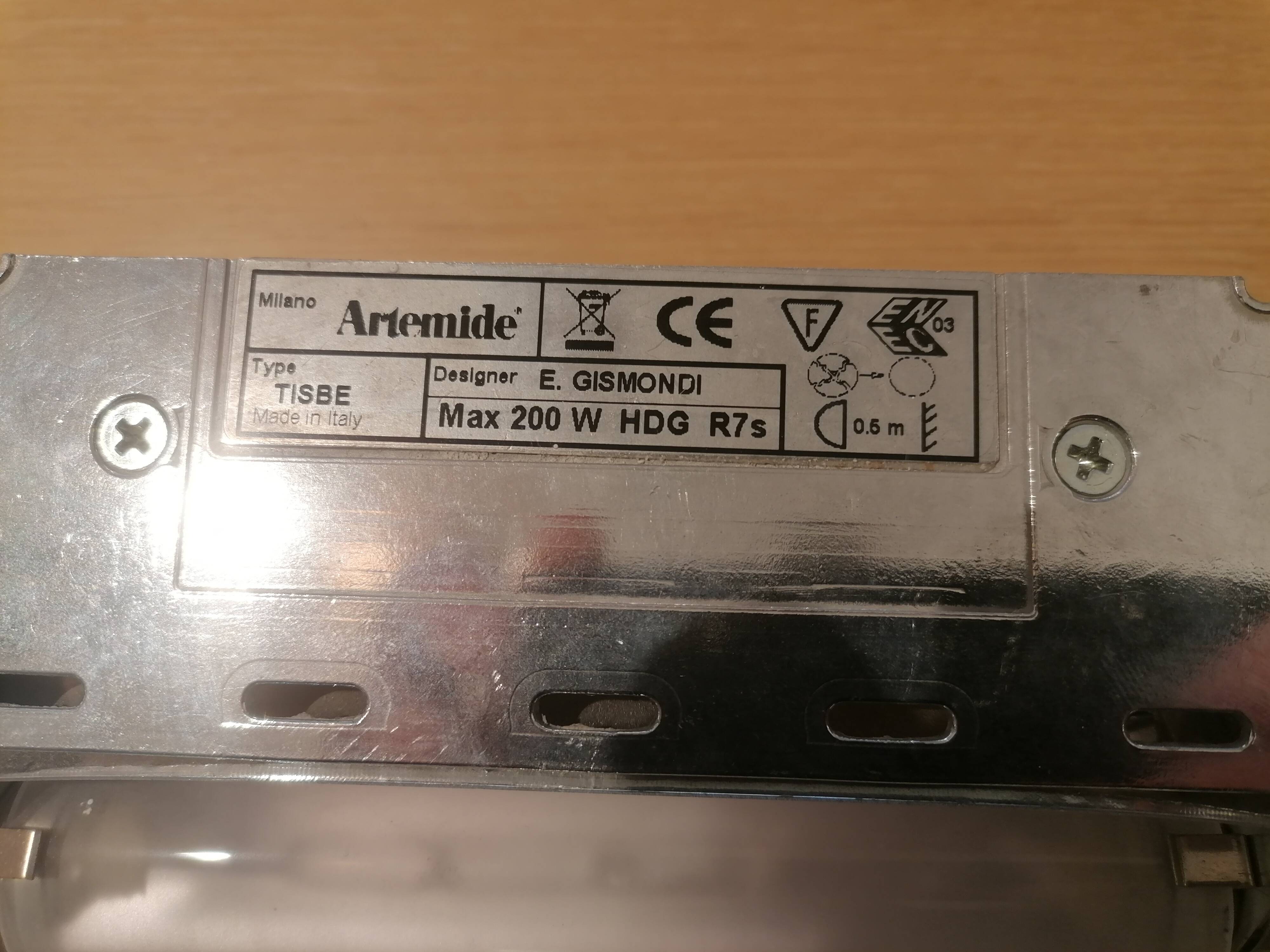 Applique tisbe (e. gismondi pour artemide, italie)