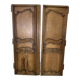 Pair of solid oak cabinet doors