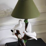 doves ceramic lamp