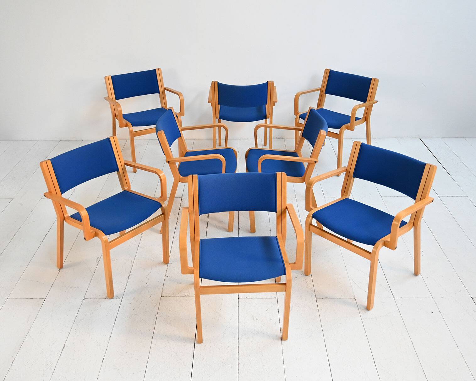 Set of eight chairs by Magnus Olesen, late 20th century