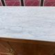 Solid wood buffet Louis XVI style with veined white marble