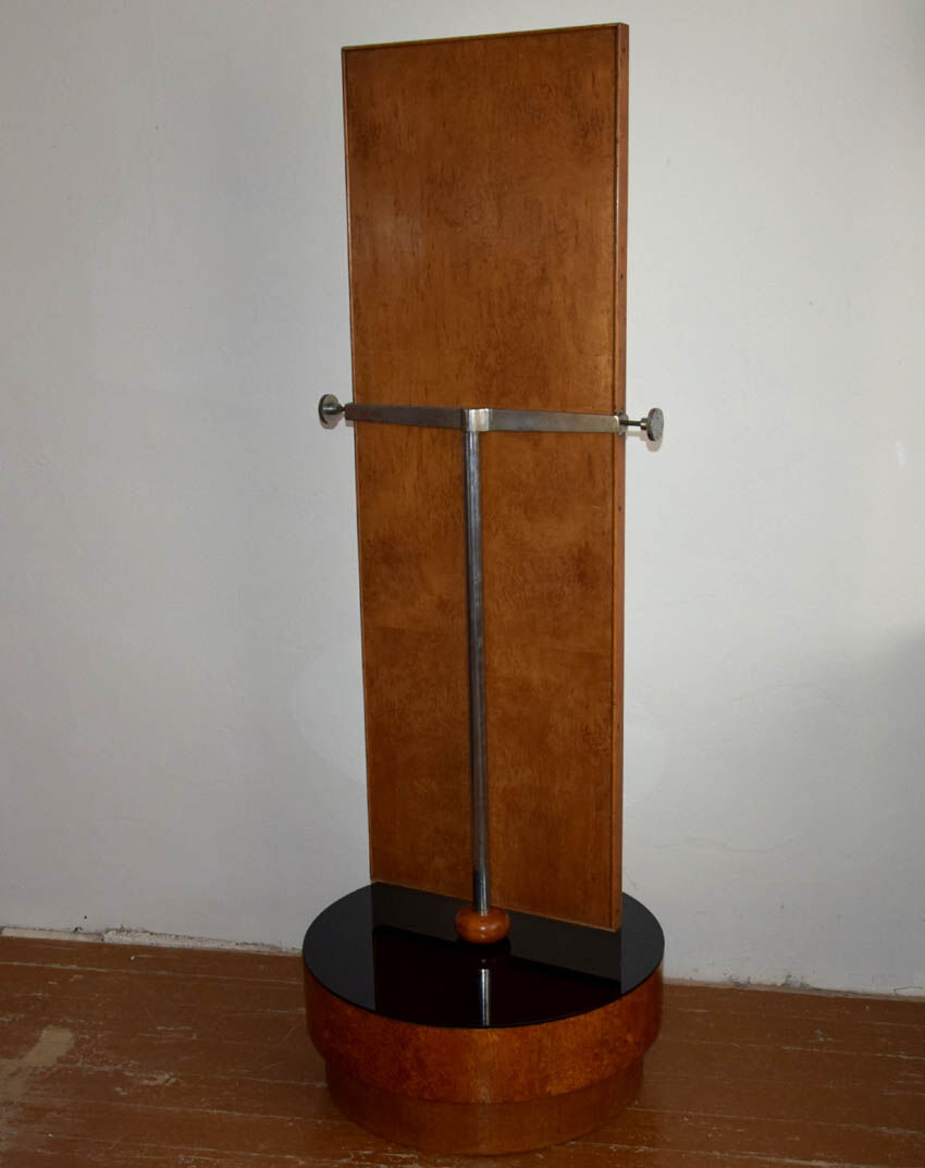 Large Antique Floor Hinged Mirror