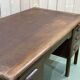 60s English flat desk in oak