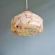 Art Deco pendant light in multi-colored speckled glass, 1930