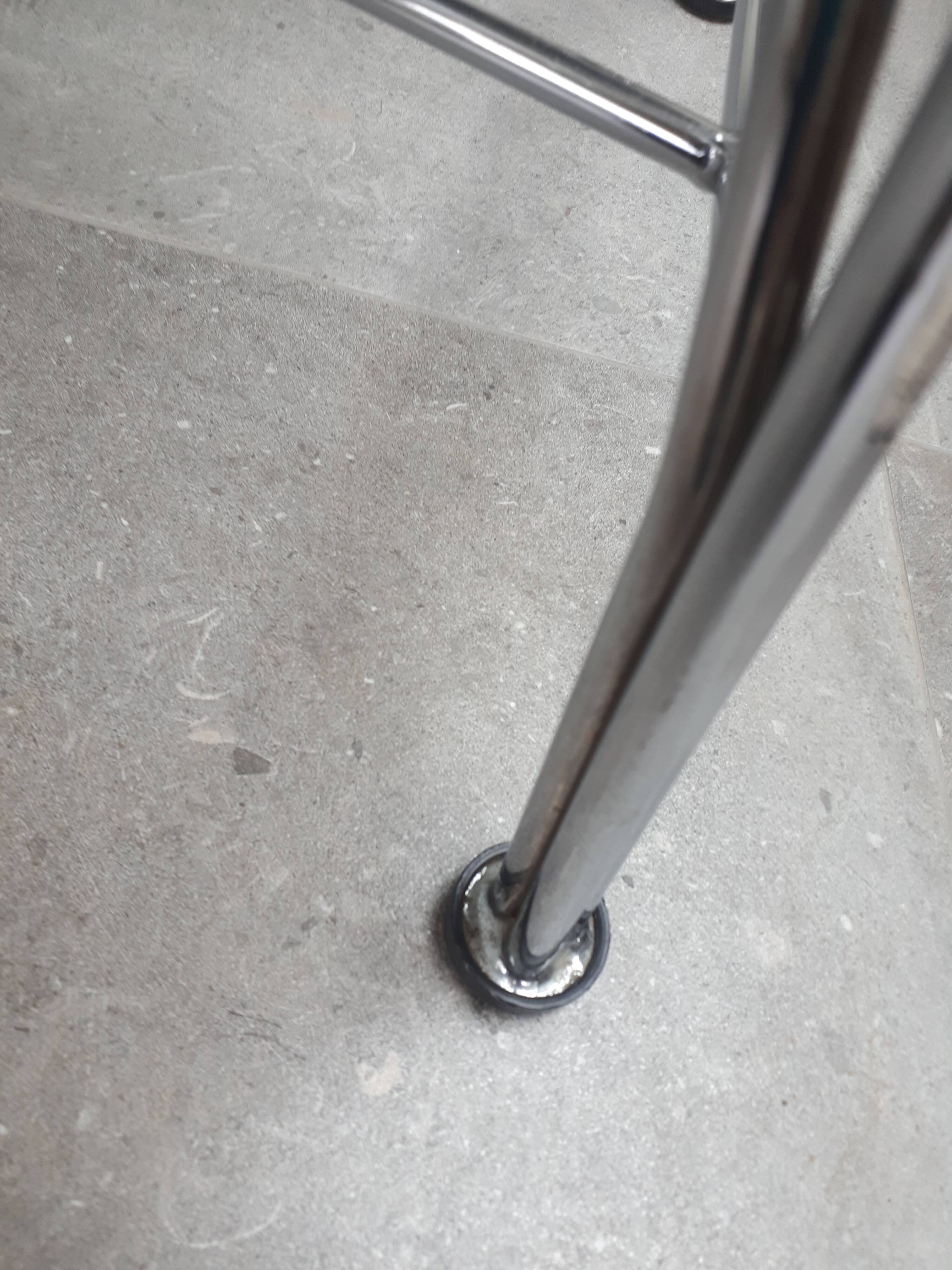 Pair of stools by Pascal Mourgue silver Moon