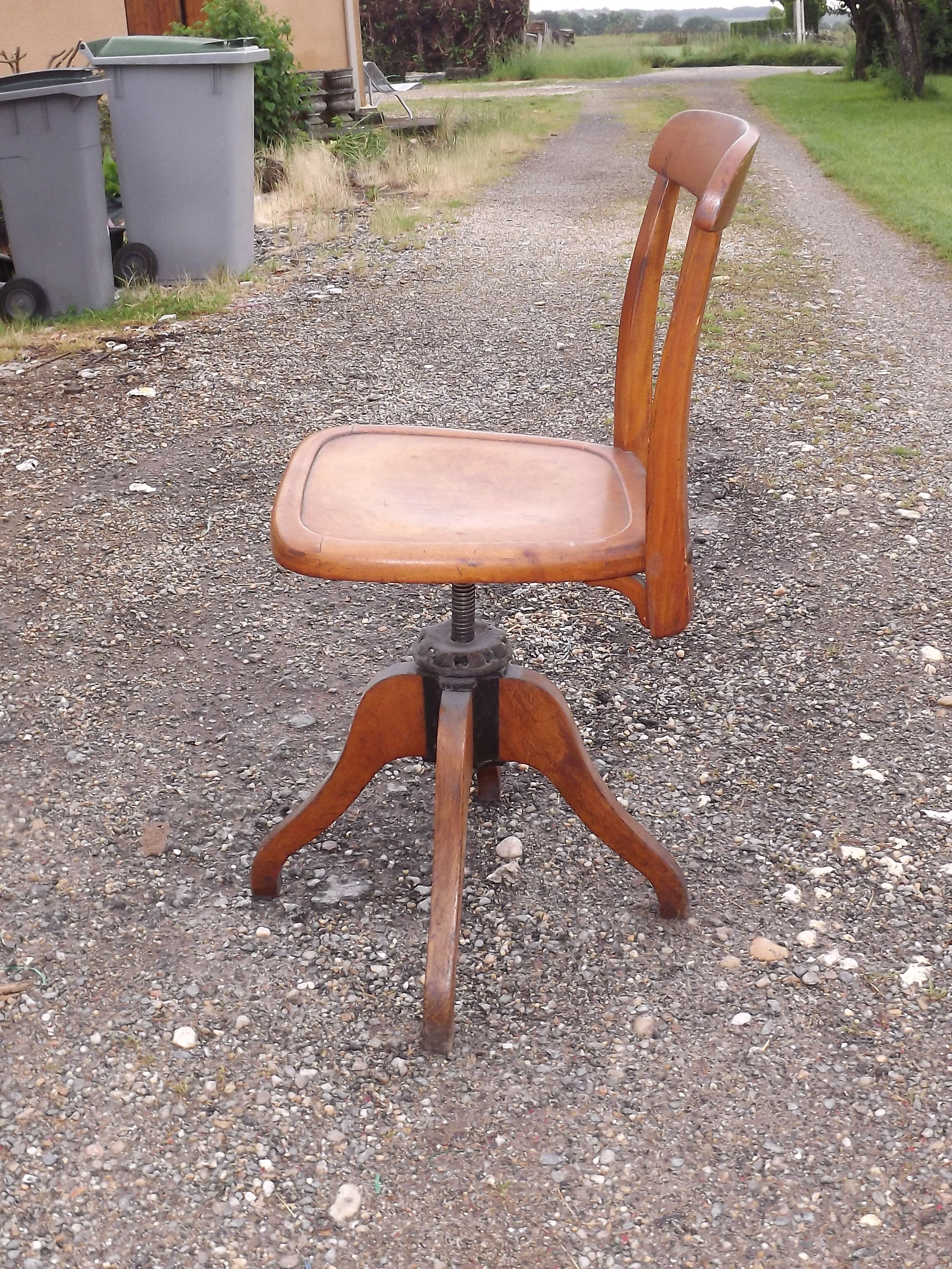 Office chair american 30s oak