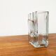 Postmodern glass block vase by Rosenthal, 1980s.