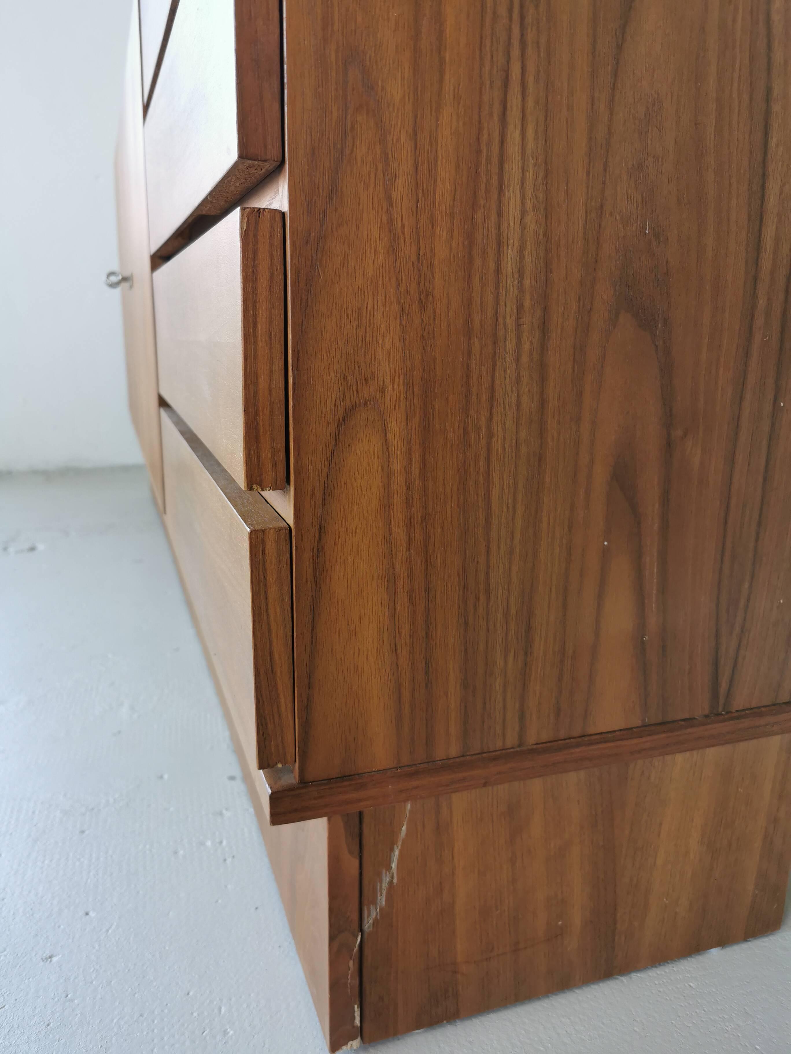 Vintage walnut sideboard from the 70s