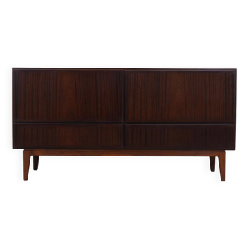Mahogany chest of drawers, Danish design, 1970s, manufacturer: Omann Jun