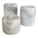 Trio bougeoirs vintage en marbre