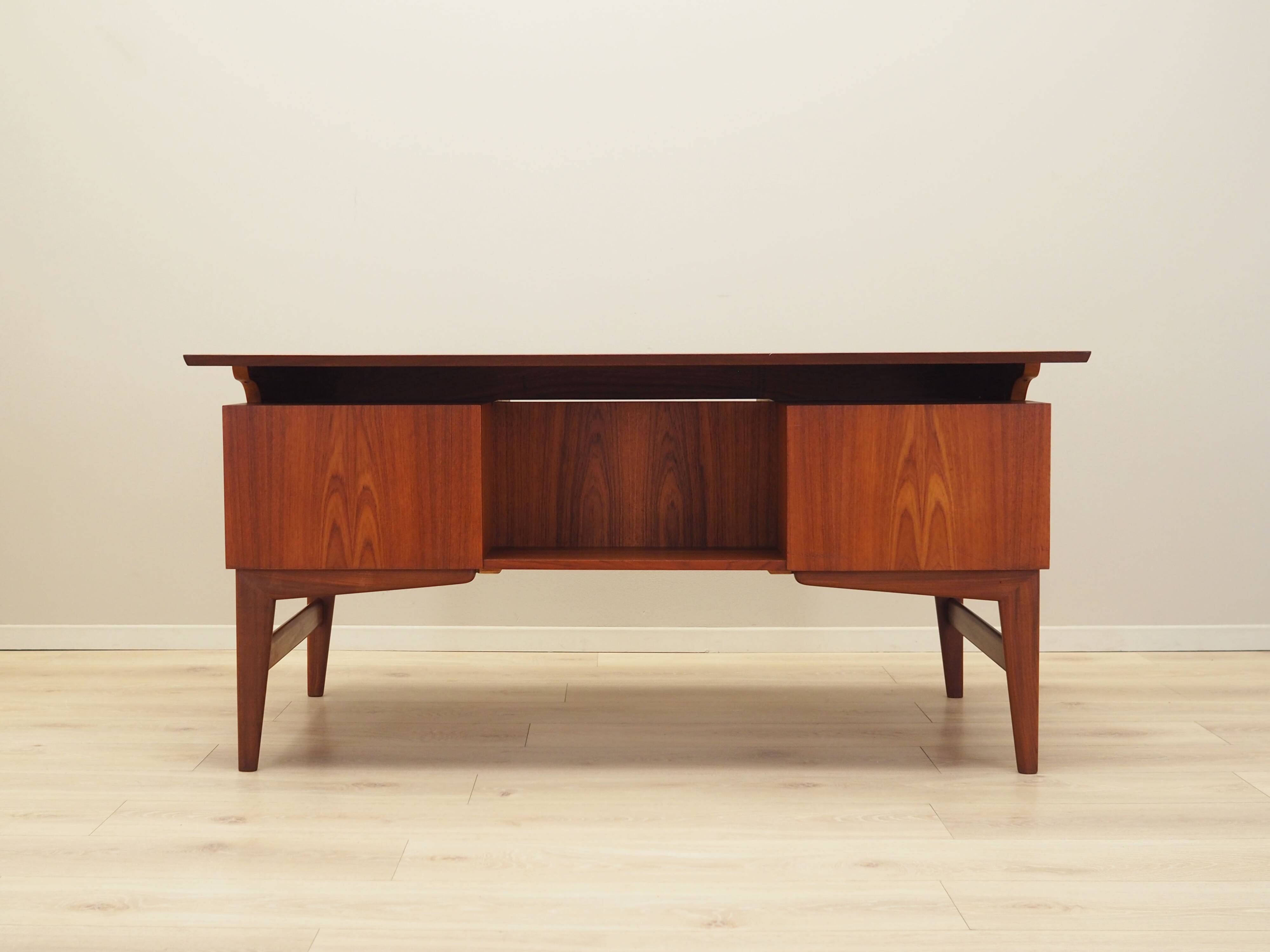 Teak desk, Danish design, 1970s, production: Denmark