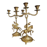 Set of two vintage jumper candlesticks