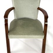 Pair of armchairs art deco 30/40 in wood and velvet