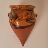 Glazed terracotta pot