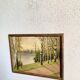 Oil on canvas under glass