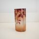 Legras quadrilobed vase from the "ruby" series in glass (1900 - 1910)
