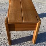 Regain / chapo Chevet en orme massif  1 tiroir en ceinture 1980 Signé