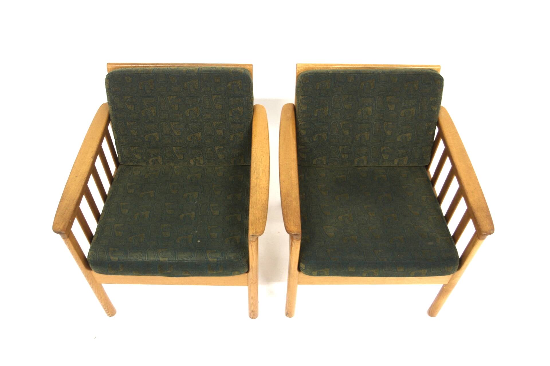 Set of 2 oak armchairs, Skaraborgs Möbelindustri, Sweden, 1960