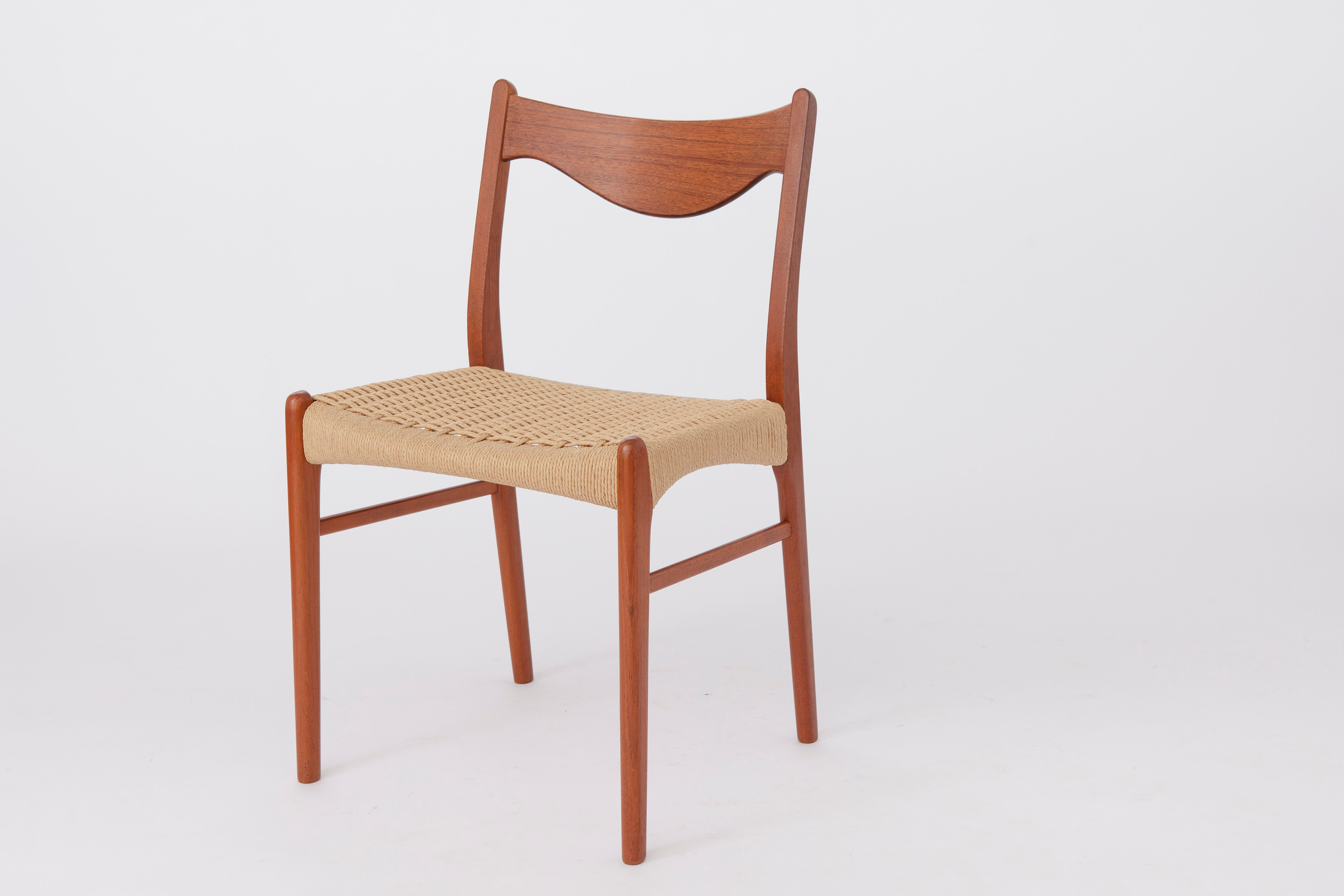 2 Arne Wahl Iversen dining chairs Denmark 60s-70s