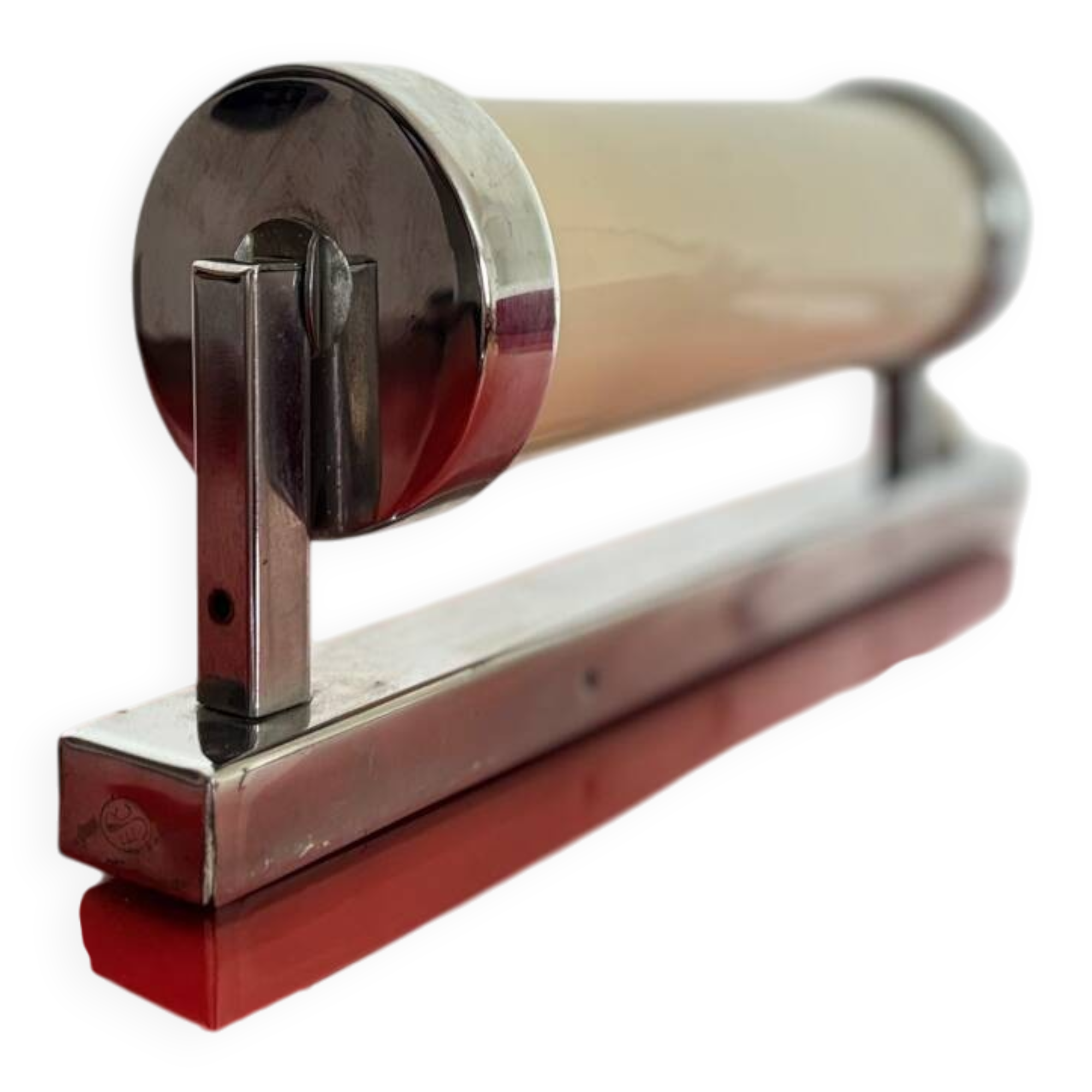 Applique fonctionnaliste avec abat-jour en tube de verre, Tchécoslovaquie, années 1950