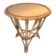 Tripod table in bamboo and rattan from 1960.