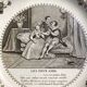 Set of 3 talking plates in Montereau earthenware "Louis Lebeuf Montereau"