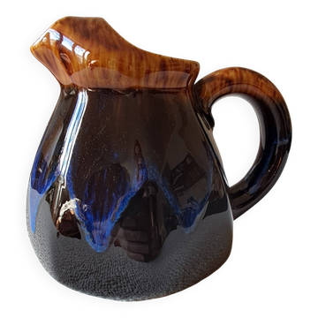 Pichet en céramique flammée vintage alpho