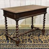 Henry II oak desk table from the early 20th century