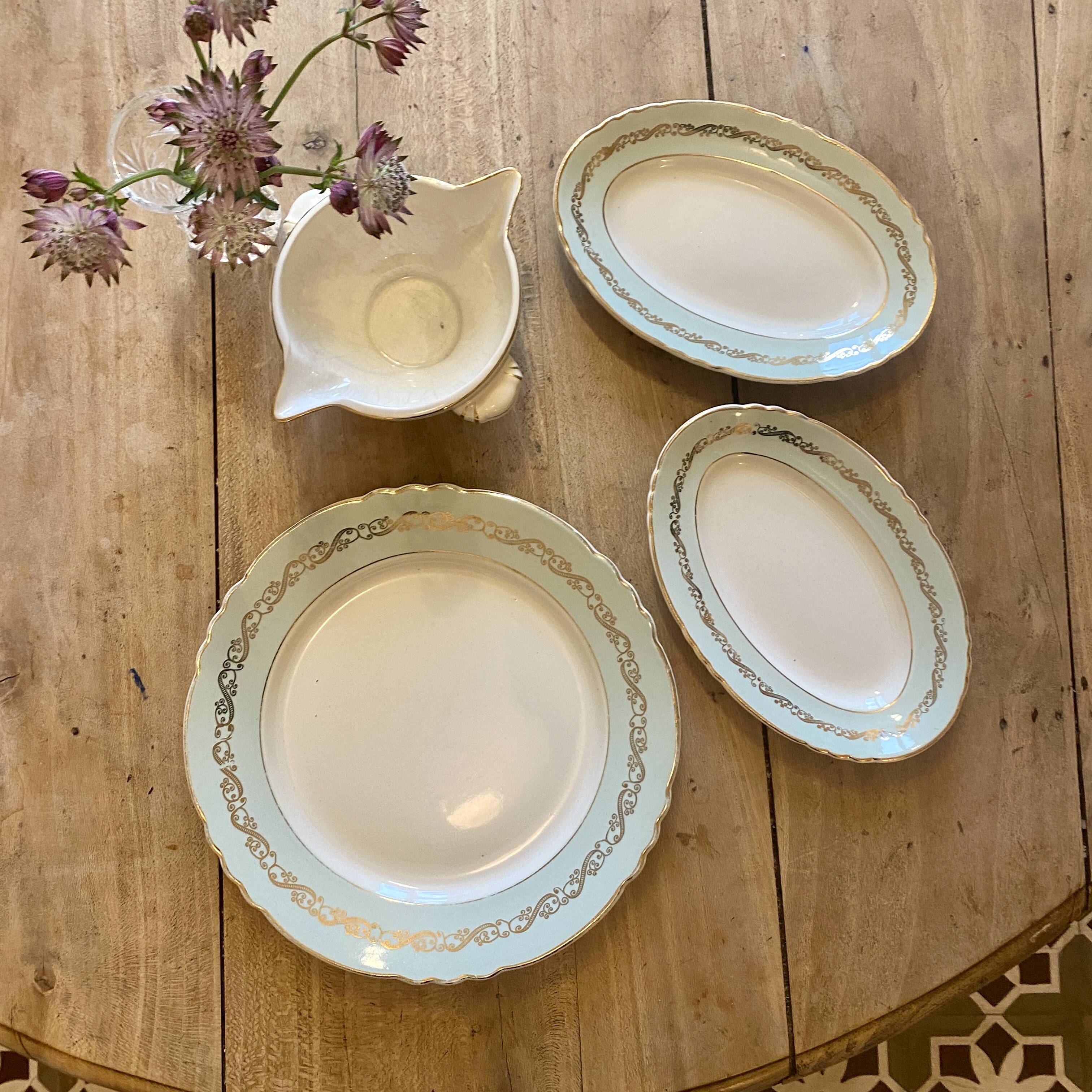 Set of 4 vintage Seville model serving dishes from Moulin des Loups