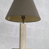 vintage marble and brass lamp
