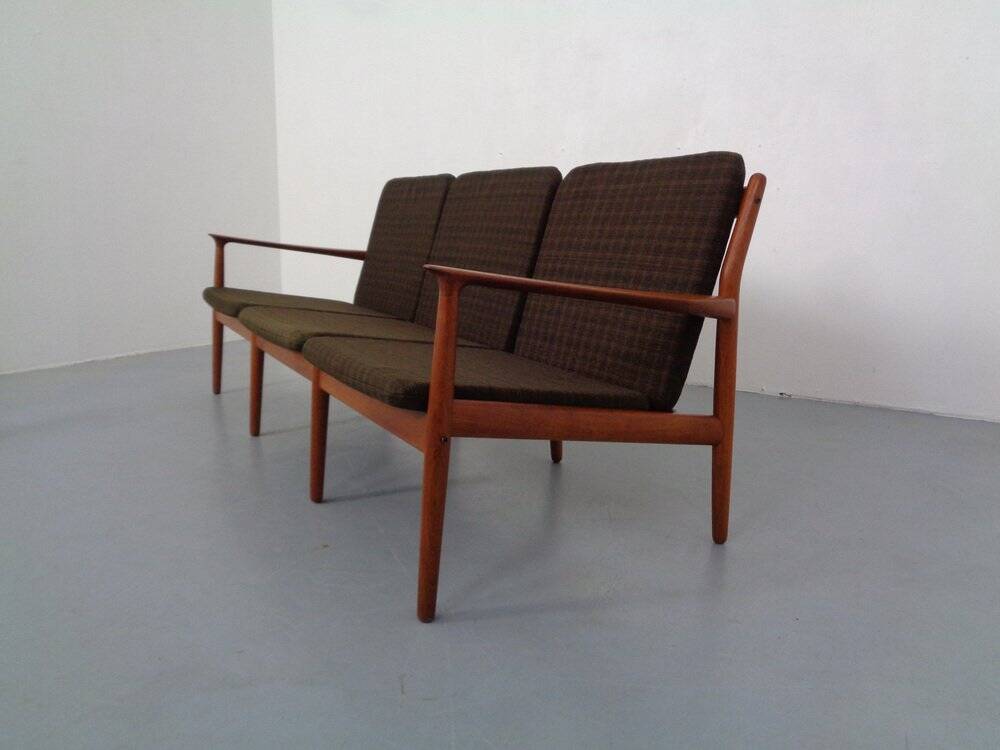 Teak Three-Seater Sofa by Svend Aage Eriksen for Glostrup, 1960s