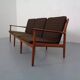 Teak Three-Seater Sofa by Svend Aage Eriksen for Glostrup, 1960s