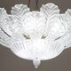 Set of 3 Taormina Murano Ceiling Light and Murano Glass Wall Light , 1970