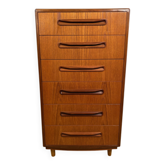 Mid-Century Retro Vintage Teak Tallboy Chest of Drawers by G Plan – Fresco