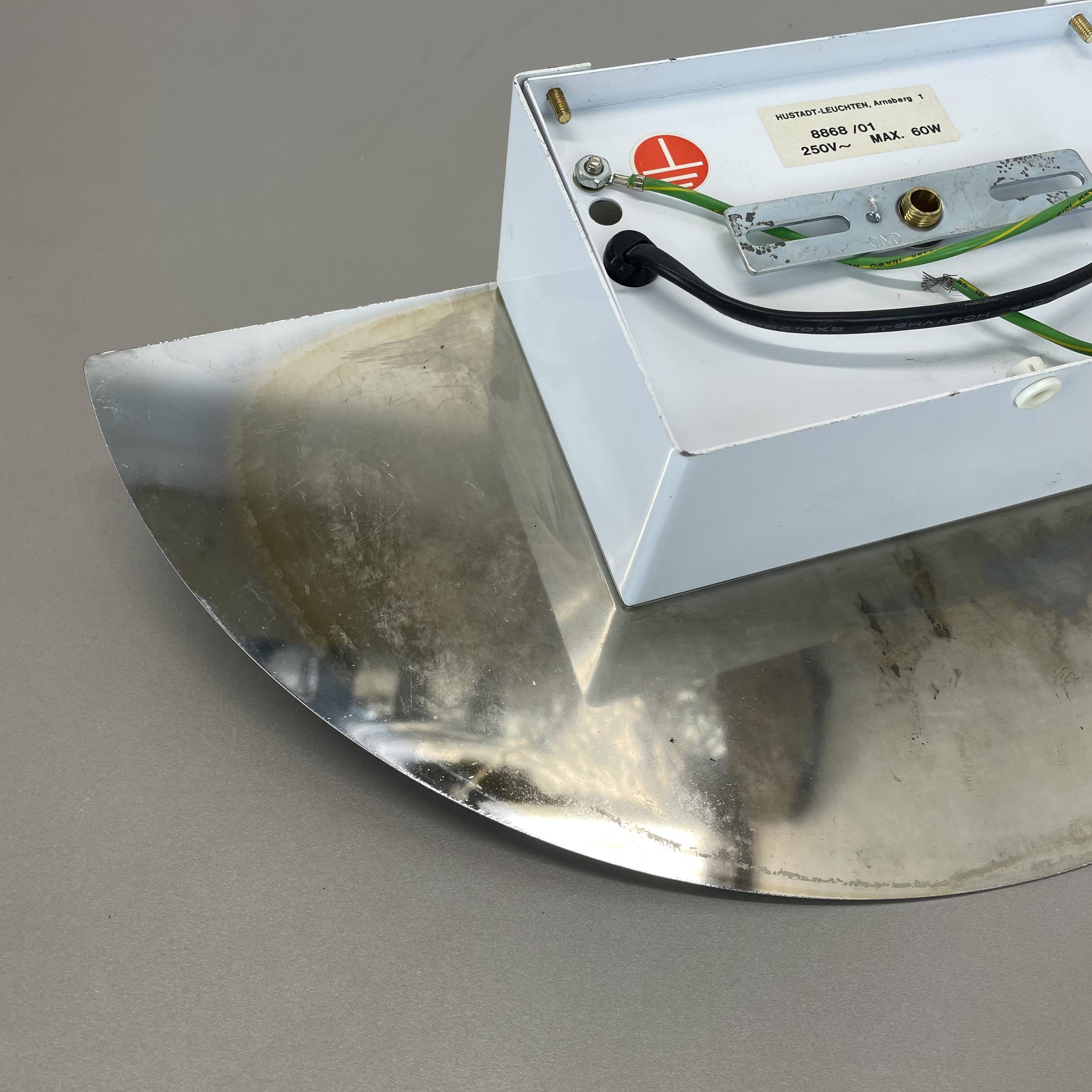 mirror glass post modern wall light by Hustadt Leuchten, 1980s