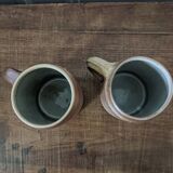 Pair of stoneware mugs