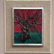 Original Swedish oil on canvas “The Tree” by Frans Rabe, vintage & framed 38x42cm