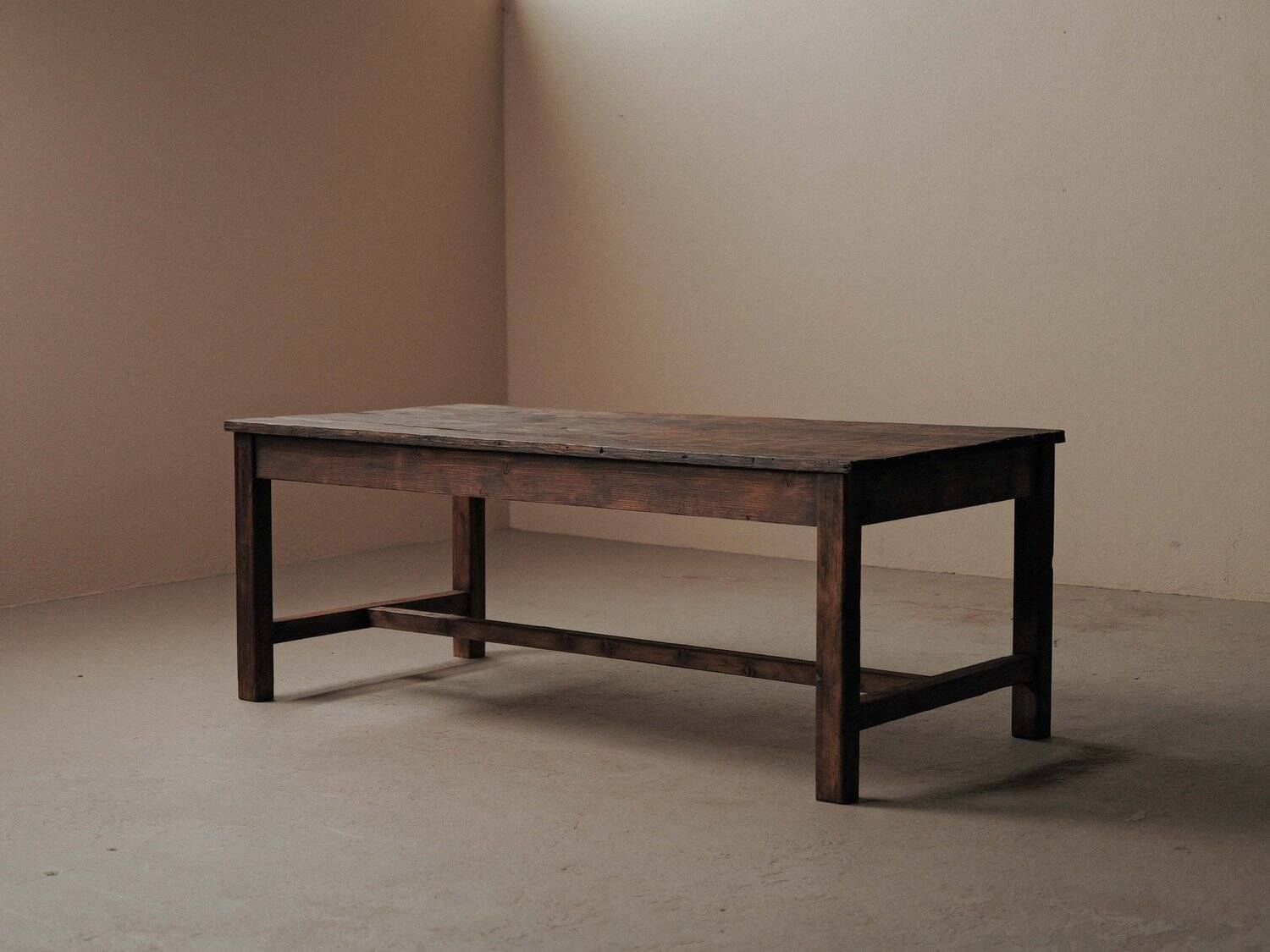 Farm table in solid pine, around 1900